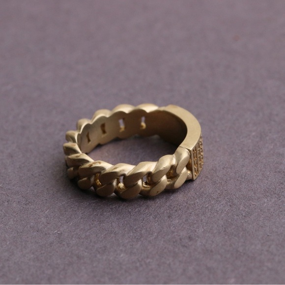 Marc Jacobs the Barcode Monogram ID Chain Ring size 6 - Picture 5 of 7
